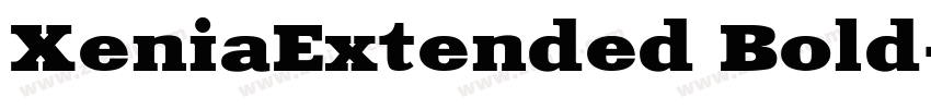XeniaExtended Bold字体转换